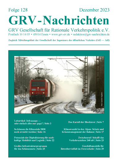 Titelblatt GRV-Nachrichten Ausgabe 128